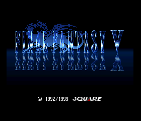 Final Fantasy Anthology - Final Fantasy V Title Screen